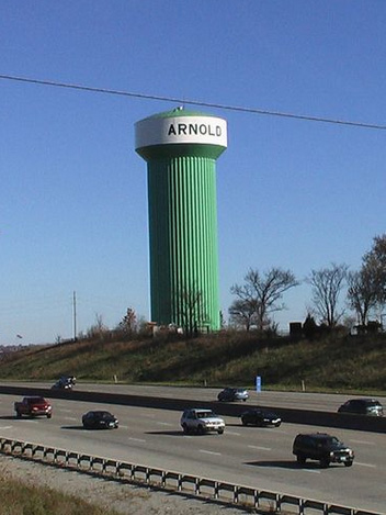 the Arnold water tower