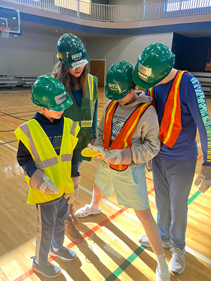 CLass participants Students engaging with an instructor during a class