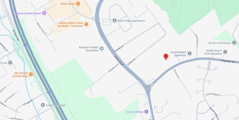 Location map for Rock Community FPD headquarters